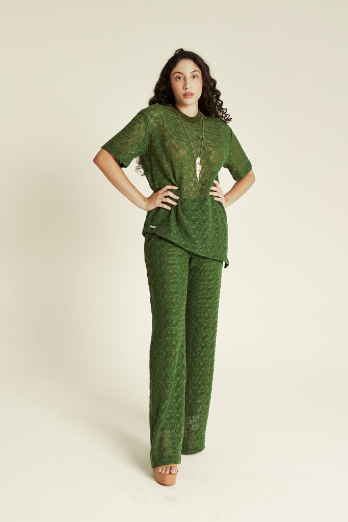 CALÇA PANTALONA TRICOT