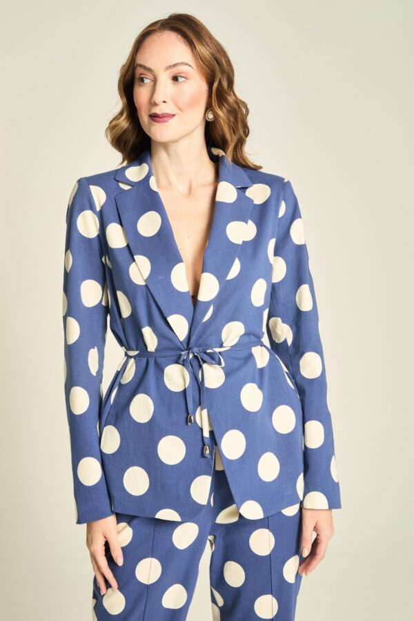 Blazer Poá Azul